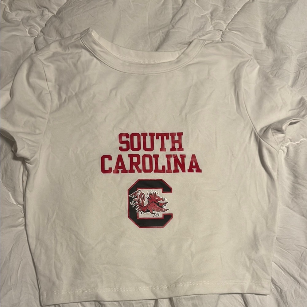 NWOT Custom Made University of South Carolina Crop top